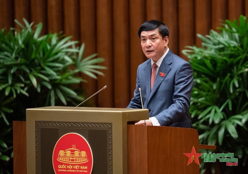 Tổng Thư ký Quốc hội, Chủ nhiệm Văn phòng Quốc hội Bùi Văn Cường tuyên bố lý do, giới thiệu đại biểu tham dự Kỳ họp thứ năm, Quốc hội khóa XV.