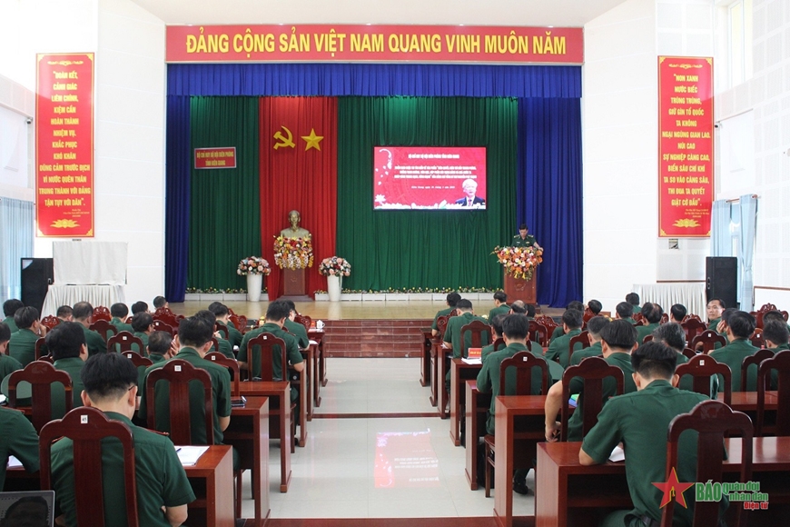 Quang cảnh buổi phát động cuộc thi tìm hiểu tác phẩm của Tổng Bí thư Nguyễn Phú Trọng.