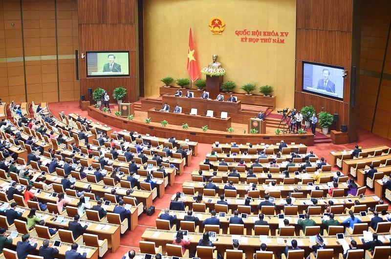 Ngày 25-5-2023, Quốc hội tiếp tục ngày làm việc thứ 4 của Kỳ họp thứ năm tại Nhà Quốc hội dưới sự chủ trì của Chủ tịch Quốc hội Vương Đình Huệ.