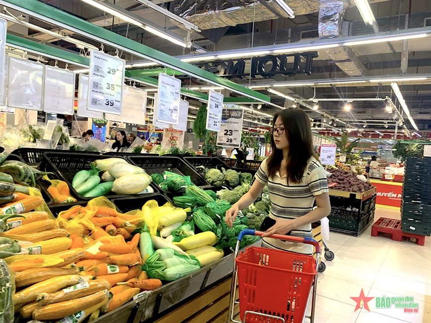 Thị trường tiêu dùng nội địa của Việt Nam được đánh giá là lĩnh vực thu hút mạnh dòng vốn ngoại (Người dân mua hàng tại siêu thị WinMart). Ảnh: THU NGUYỄN