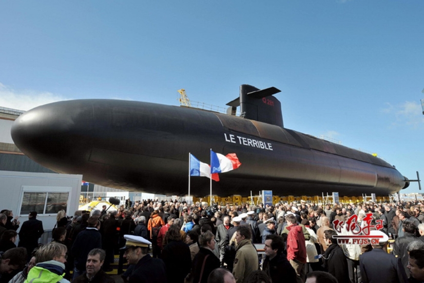 Tàu ngầm hạt nhân mang tên Le Terrible của Hải quân Pháp. Tàu được hạ thủy vào ngày 21-3-2008. Ảnh: reddit