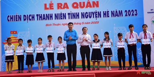 Tỉnh đoàn Bình Thuận ra quân Chiến dịch thanh niên tình nguyện hè năm 2023