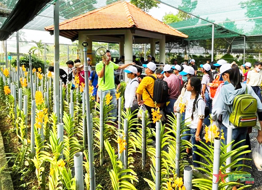  Học sinh TP Hồ Chí Minh tham quan mô hình nông nghiệp hiệu quả ở huyện nông thôn mới Củ Chi.