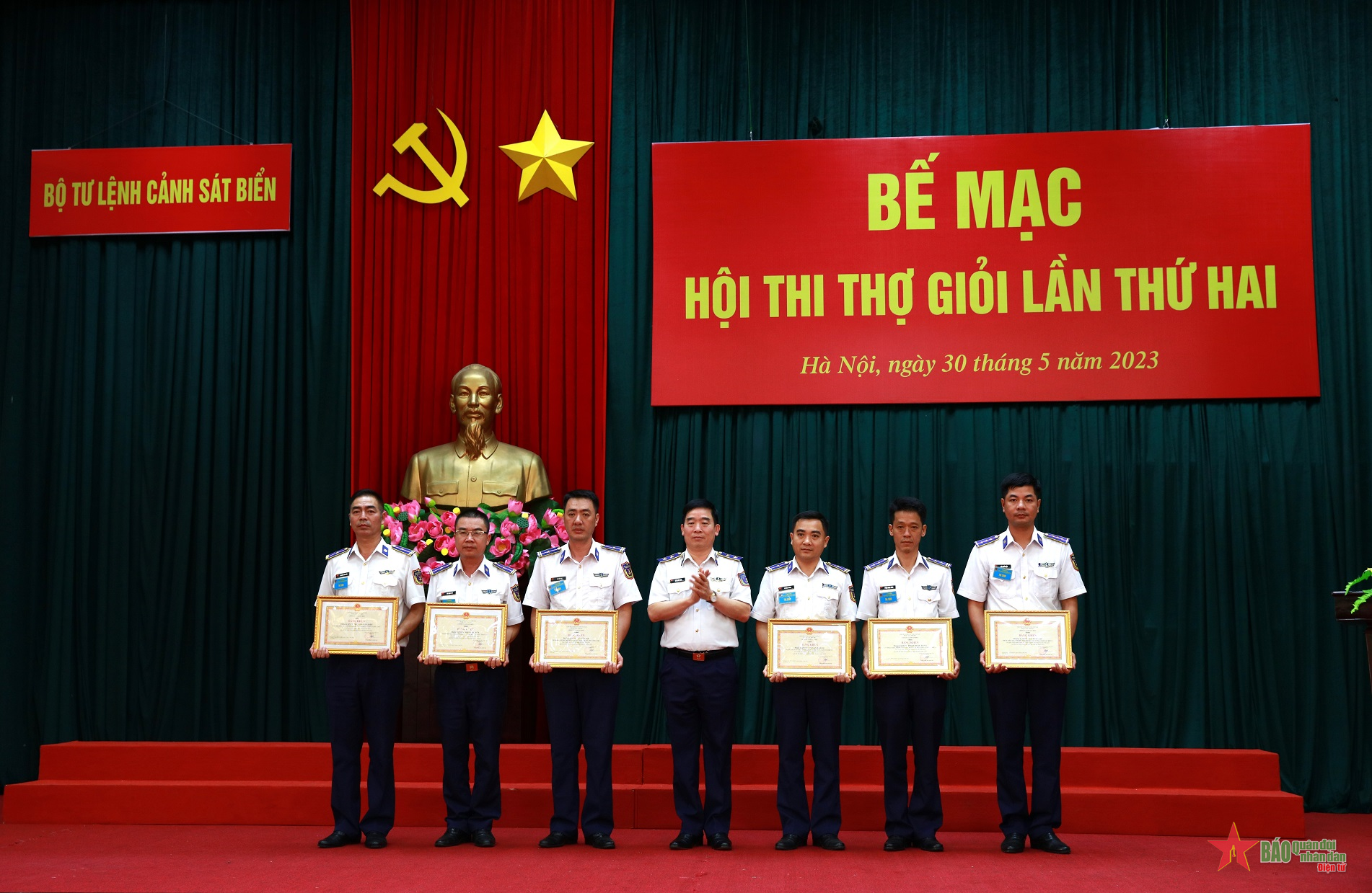 Nhiều thí sinh đạt giỏi ở Hội thi thợ giỏi Cảnh sát biển