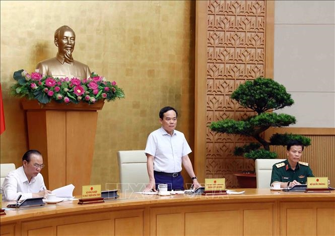  Phó thủ tướng Trần Lưu Quang phát biểu chỉ đạo.