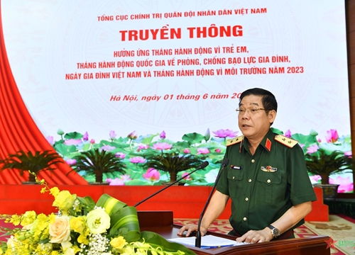 Tổng cục Chính trị Quân đội nhân dân Việt Nam hưởng ứng Tháng hành động vì trẻ em​