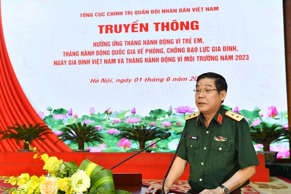 Tổng cục Chính trị Quân đội nhân dân Việt Nam hưởng ứng Tháng hành động vì trẻ em

​