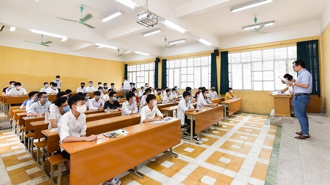 Thí sinh dự kỳ thi Đánh giá tư duy của Đại học Bách khoa Hà Nội. 