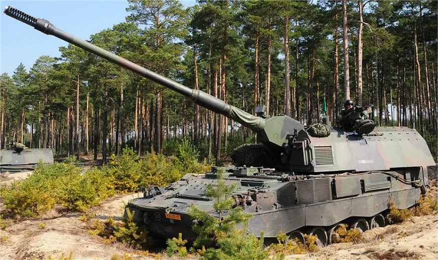 Pháo tự hành PzH 2000 155mm do Đức sản xuất. Ảnh: KMW 