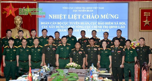 Ngành Tuyên huấn Quân đội hai nước Việt Nam-Lào đẩy mạnh phối hợp tuyên truyền