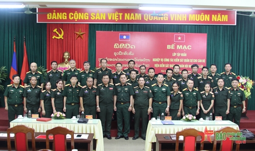 Bế mạc Lớp tập huấn nghiệp vụ Công tác Kiểm sát Quân sự cho Đoàn cán bộ Viện Kiểm sát Quân sự Quân đội nhân dân Lào