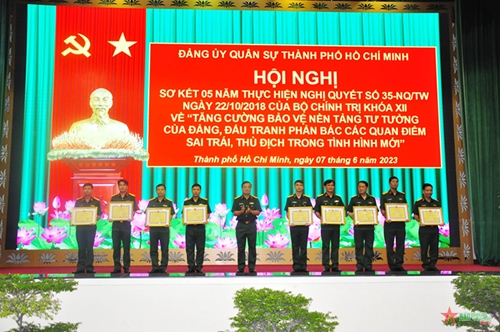 Bộ tư lệnh TP Hồ Chí Minh sơ kết thực hiện Nghị quyết số 35-NQ/TW của Bộ Chính trị khóa XII