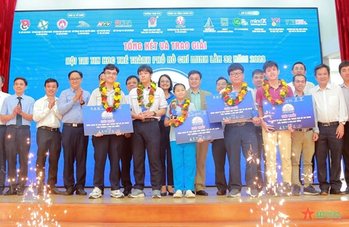 Trao 94 giải thưởng tại Hội thi Tin học trẻ TP Hồ Chí Minh lần thứ 32
