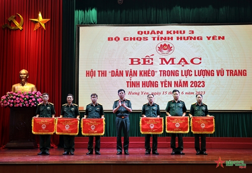 Bộ CHQS tỉnh Hưng Yên tổ chức Hội thi “Dân vận khéo” năm 2023