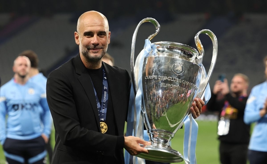  Pep Guardiola và Man City vừa cùng nhau trải qua mùa giải 2022/2023 thành công rực rỡ. Ảnh: Getty