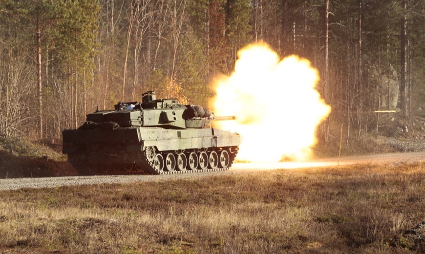 Xe tăng chiến đấu chủ lực Stridsvagn 122. Ảnh: Militarnyi