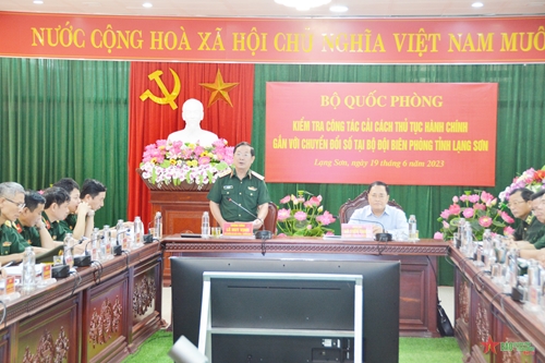 Tiếp tục nghiên cứu Cải cách hành chính gắn với chuyển đổi số tại Bộ đội Biên phòng tỉnh Lạng Sơn