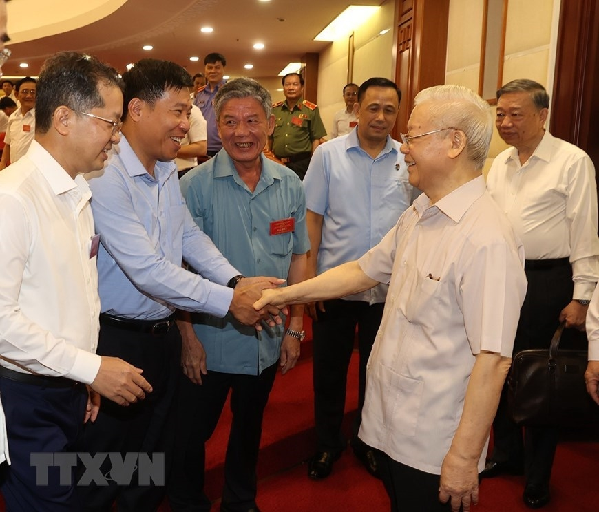 Tổng Bí thư Nguyễn Phú Trọng chủ trì Hội nghị sơ kết hoạt động của Ban Chỉ đạo về phòng, chống tham nhũng, tiêu cực tỉnh, thành phố trực thuộc Trung ương