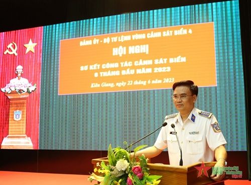 Vùng Cảnh sát biển 4 hoàn thành tốt nhiệm vụ 6 tháng đầu năm 2023
