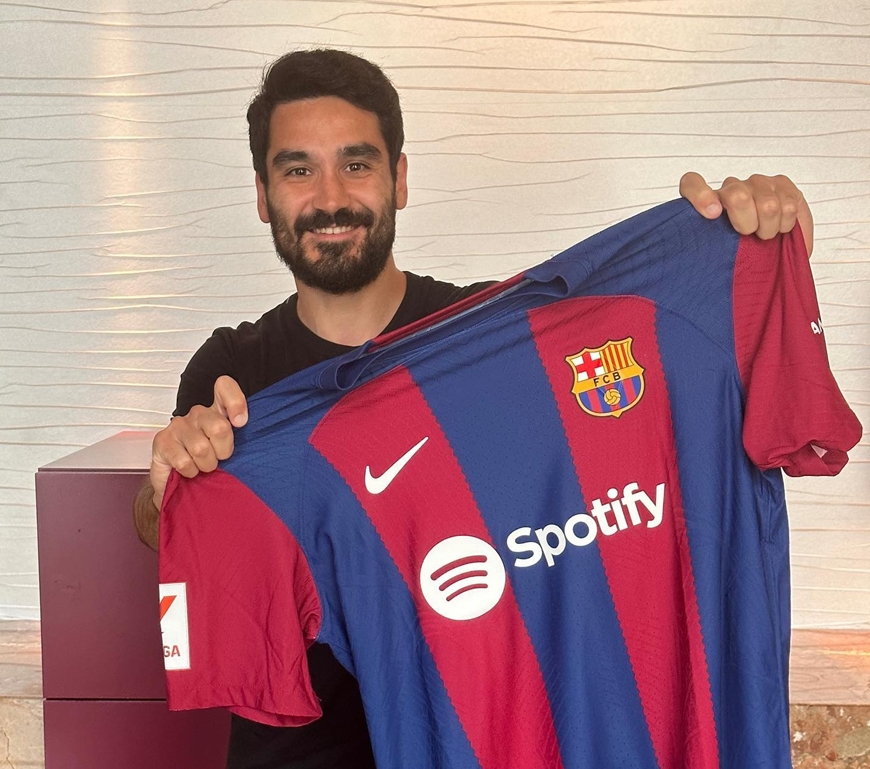 Ilkay Gundogan hoàn tất gia nhập Barca. Ảnh: FC Barcelona 