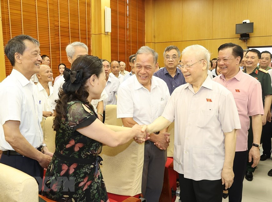 Tổng Bí thư Nguyễn Phú Trọng tiếp xúc cử tri Hà Nội