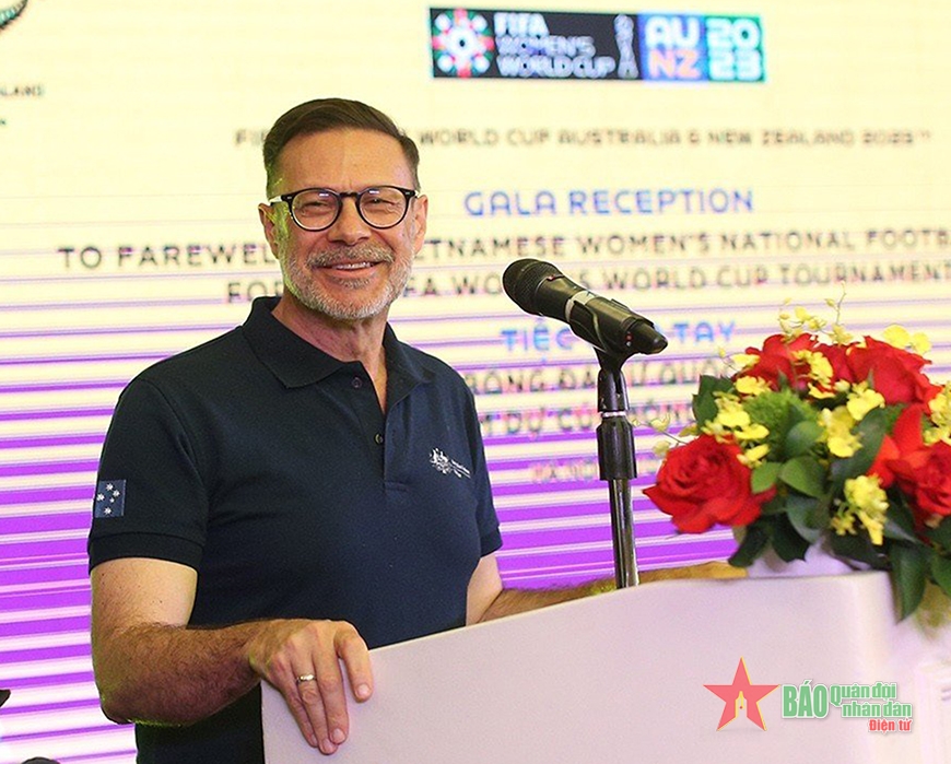  Ông Andrew Goledzinowski, Đại sứ Australia tại Việt Nam phát biểu tại sự kiện.