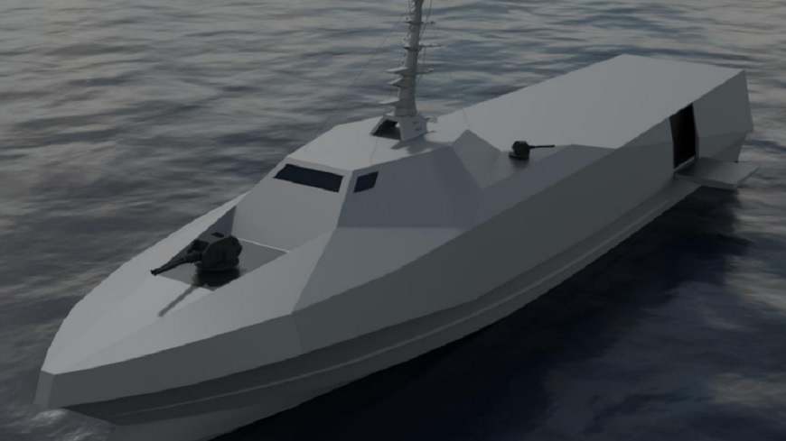 Mẫu phác thảo ý tưởng tàu mặt nước cỡ trung do Estonia thiết kế theo chương trình Euroguard trị giá 104 triệu USD của EU. Ảnh: Bộ Quốc phòng Estonia 
