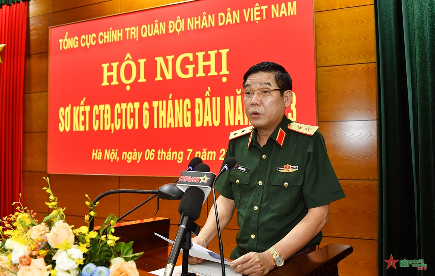 Đại tướng Lương Cường chủ trì hội nghị Sơ kết CTĐ,CTCT 6 tháng đầu năm