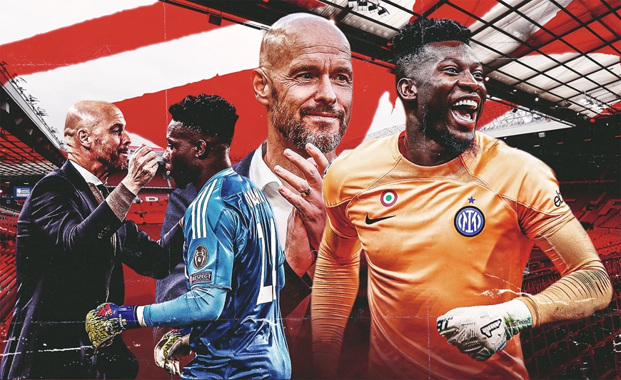 MU đặt nhiều kỳ vọng vào bản hợp đồng với thủ thành Andre Onana. Ảnh: Goal