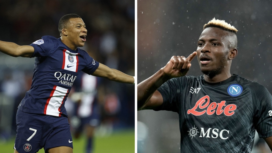 Nếu Mbappe rời PSG, Osimhen được cho là phương án hàng đầu của đội bóng thành Paris. Ảnh: Soccernet 
