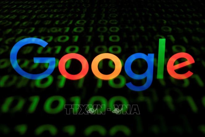 Biểu tượng của Google trên màn hình máy tính bảng. Ảnh minh họa: AFP/TTXVN 