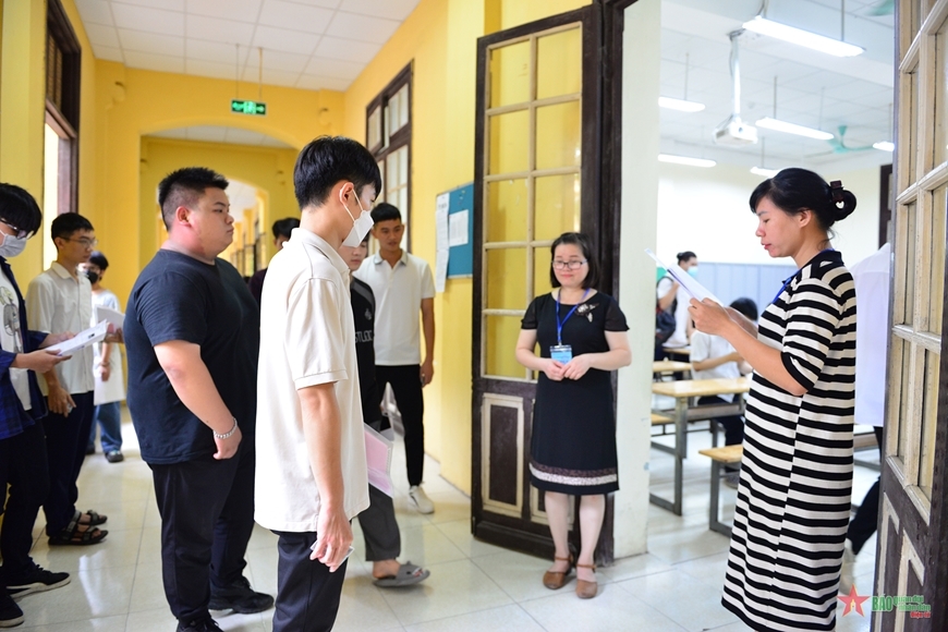 Ảnh minh họa: Thí sinh bước vào kỳ thi tốt nghiệp THPT 2023. Ảnh minh họa: Thí sinh bước vào kỳ thi tốt nghiệp THPT 2023.