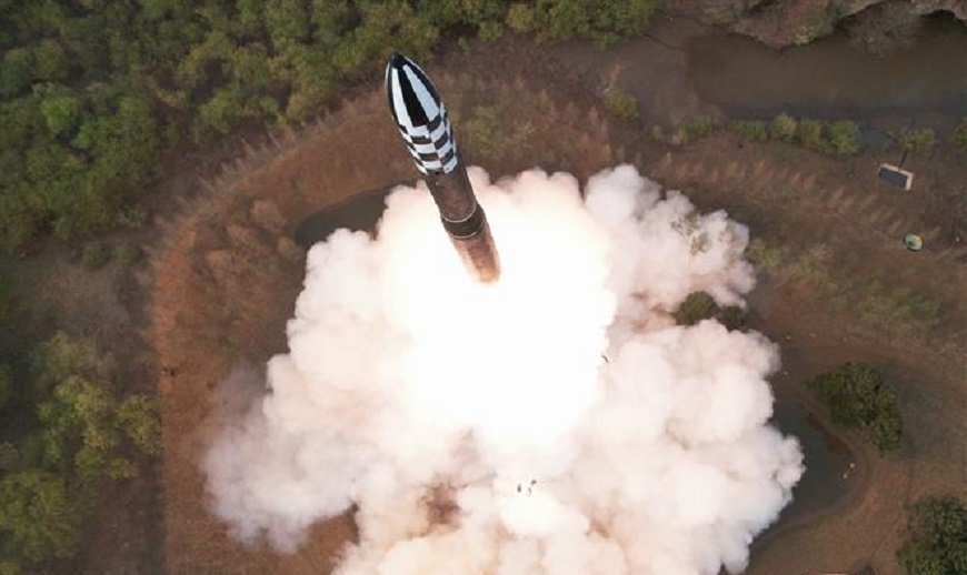 Triều Tiên đã phóng tên lửa đạn đạo Hwasong-18 vào ngày 12-7. Ảnh: KCNA 