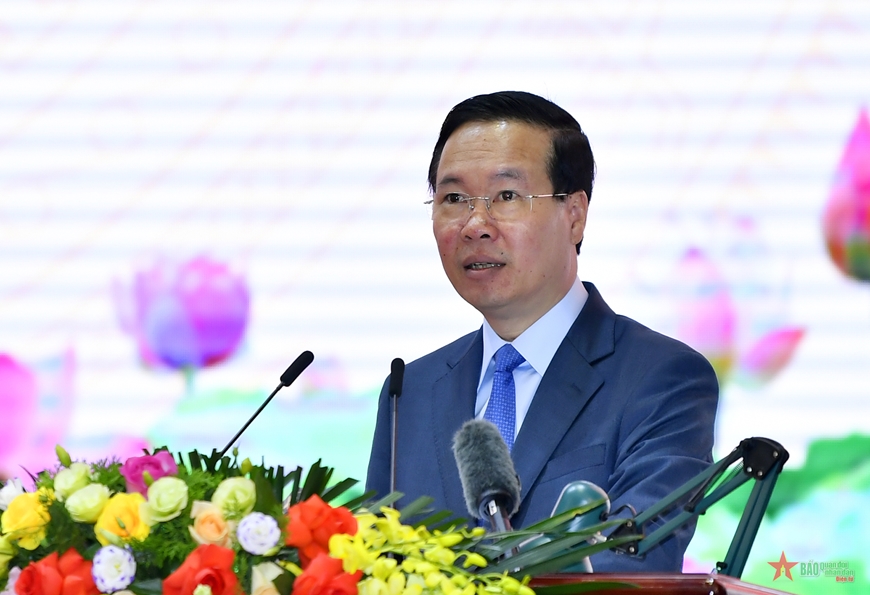 Chủ tịch nước Võ Văn Thưởng thăm, làm việc tại Quân khu 2