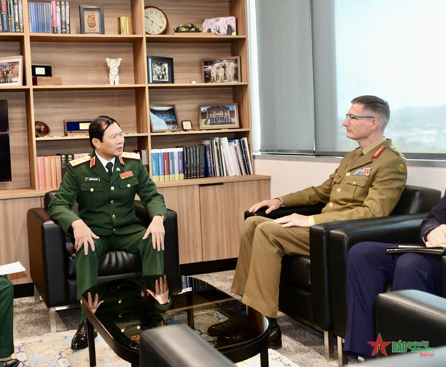 Thượng tướng Nguyễn Tân Cương và Đại tướng Angus Campbell xác định nhiều nội dung hợp tác quan trọng giữa quân đội hai nước.
