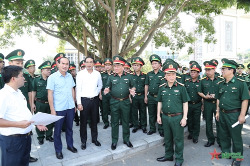Thượng tướng Hoàng Xuân Chiến kiểm tra công tác chuẩn bị Giao lưu hữu nghị quốc phòng biên giới Việt - Trung