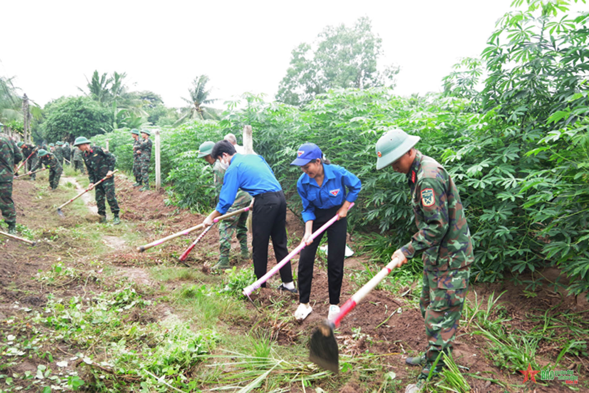 Sư đoàn 5 (Quân khu 7) ra quân phối hợp làm công tác vận động quần chúng tại tỉnh Tây Ninh