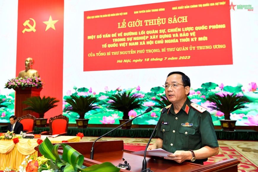  Trung tướng Trịnh Văn Quyết phát biểu.
