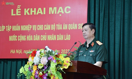 Khai mạc tập huấn nghiệp vụ cho cán bộ tòa án quân sự nước CHDCND Lào