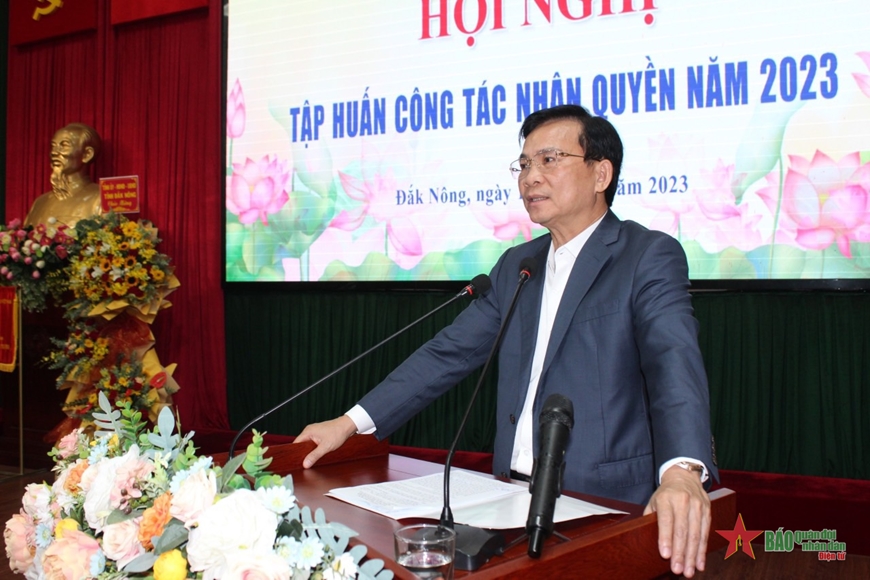 Hội nghị tập huấn công tác nhân quyền năm 2023 tại Đắk Nông