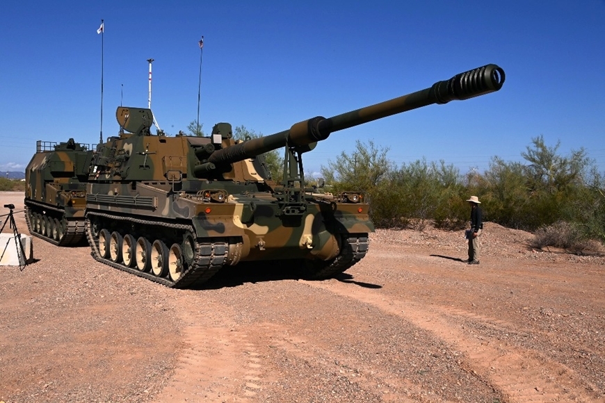 K9 Thunder self-propelled howitzer made in Korea.  Photo: European Defense Review Magazine  