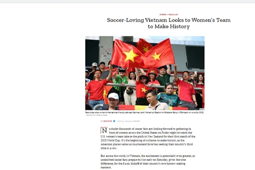 World Cup nữ 2023: Tạp chí TIME ca ngợi tình yêu bóng đá cuồng nhiệt của người Việt Nam
