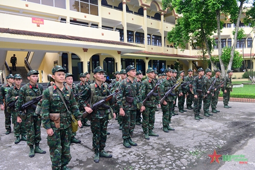 Trường Sĩ quan Lục quân 1 tổ chức diễn tập theo chỉ thị của Bộ trưởng Bộ Quốc phòng