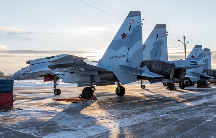 Su-35 được coi là máy bay chiến đấu tiệm cận thế hệ thứ 5. Ảnh: RIA Novosti 