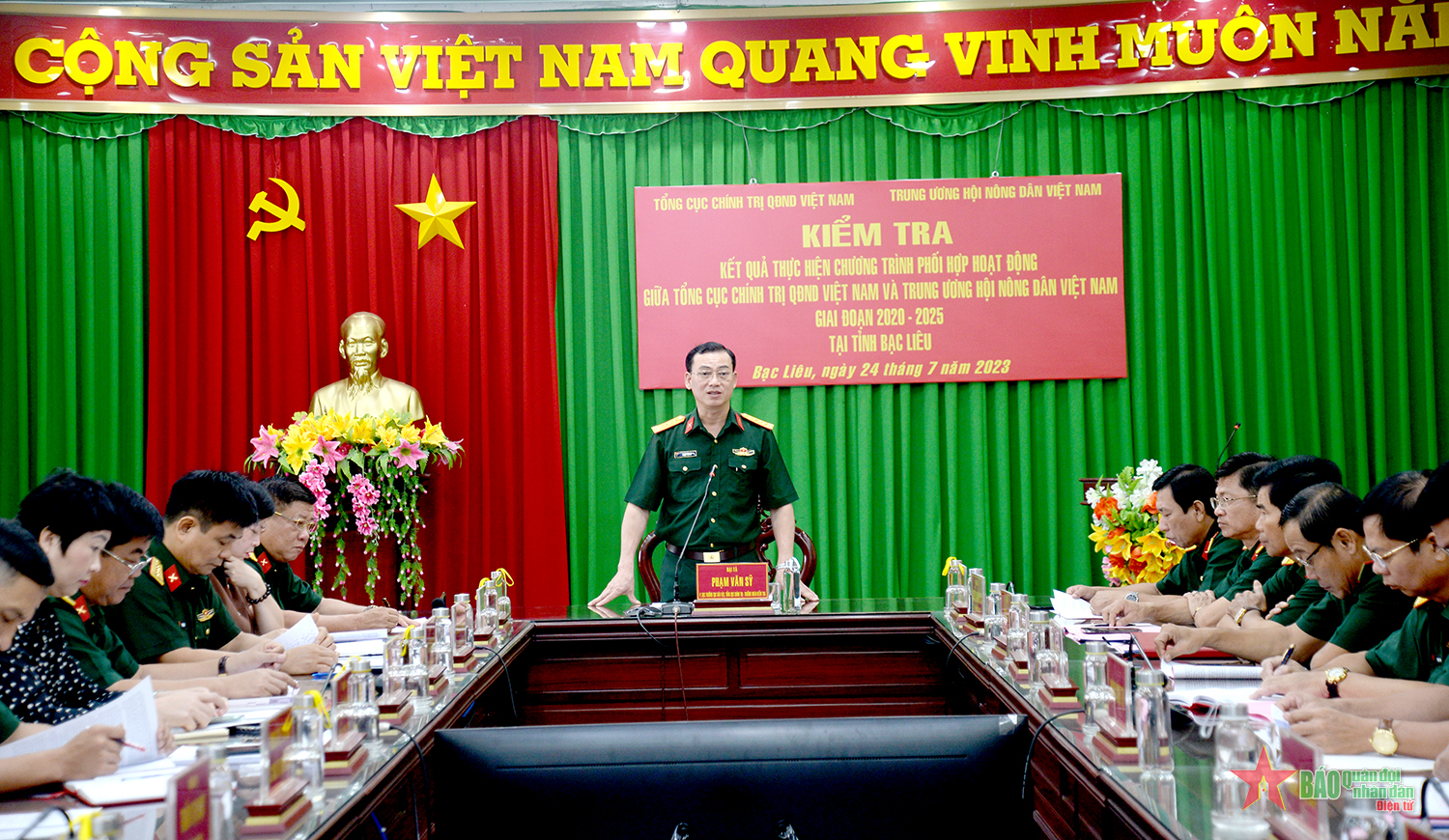 Kết quả phối hợp hoạt động dân vận giữa Bộ Chỉ huy quân sự và Hội Nông dân tỉnh Bạc Liêu