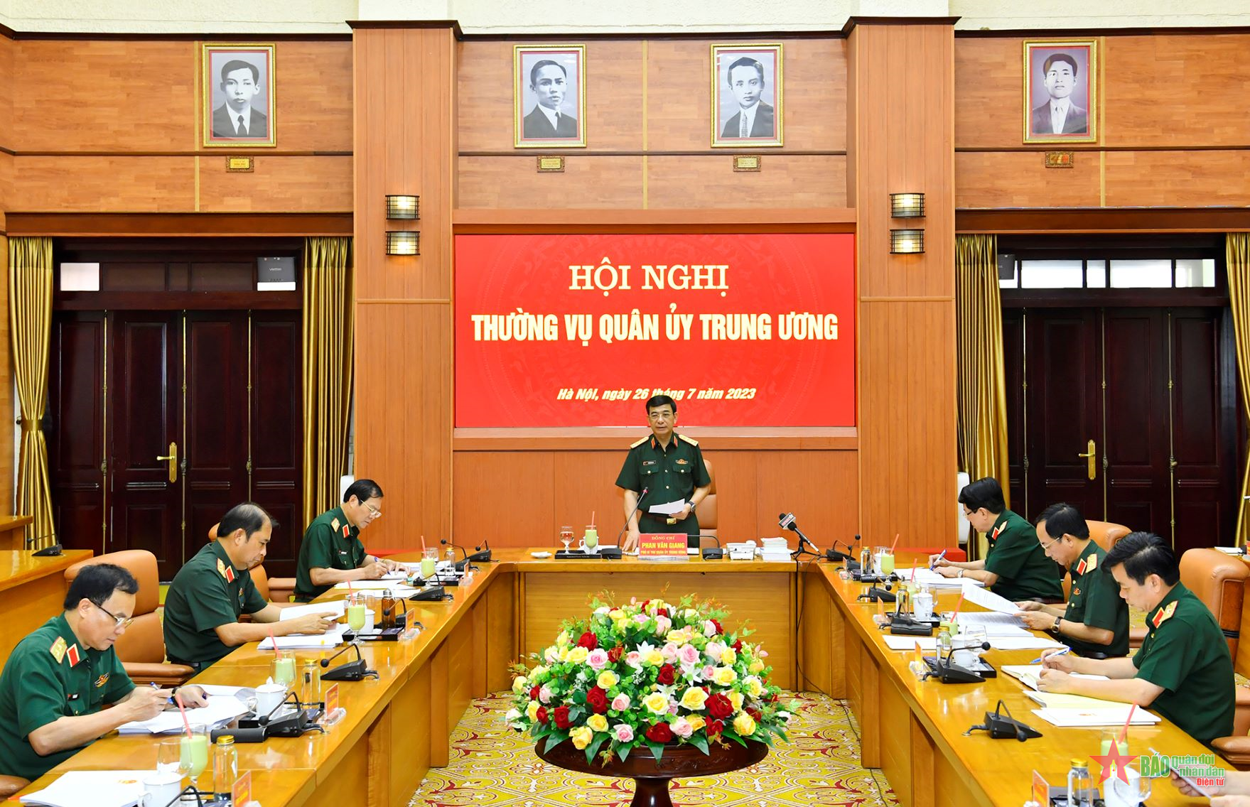 Đại tướng Phan Văn Giang chủ trì Hội nghị Thường vụ Quân ủy Trung ương