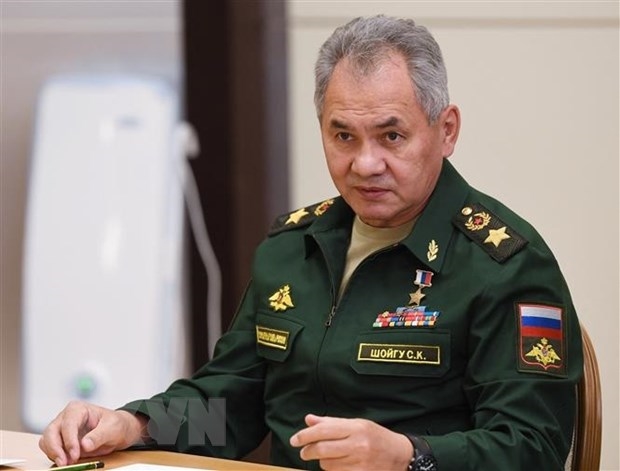 Bộ trưởng Quốc phòng Nga Sergey Shoigu dẫn đầu phái đoàn quân sự Nga đến thăm Triều Tiên. Ảnh: AFP/TTXVN 