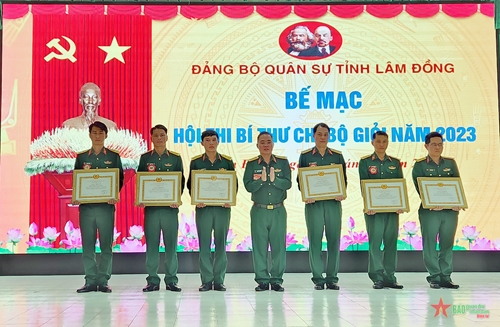 Đảng ủy Quân sự tỉnh Lâm Đồng tổ chức Hội thi Bí thư chi bộ giỏi 