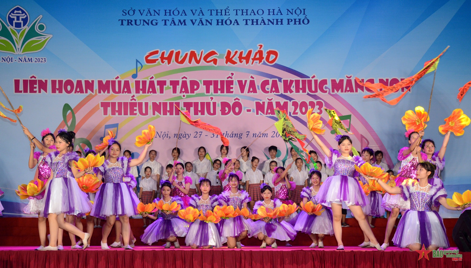 22 đội tham gia Liên hoan múa hát tập thể và ca khúc măng non thiếu nhi Thủ đô