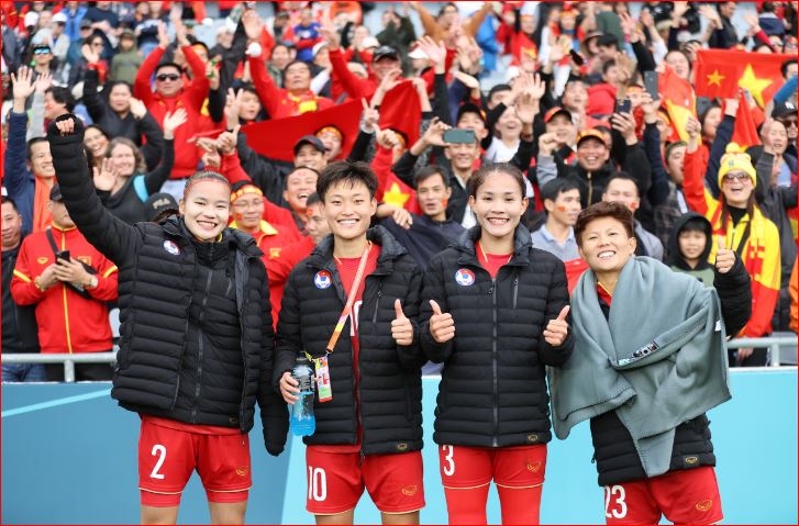 Sự kiện đội tuyển bóng đá nữ Việt Nam dự World Cup nữ 2023 sẽ tạo cú hích phát triển thể thao thành tích cao. Ảnh: ĐỨC ĐỒNG